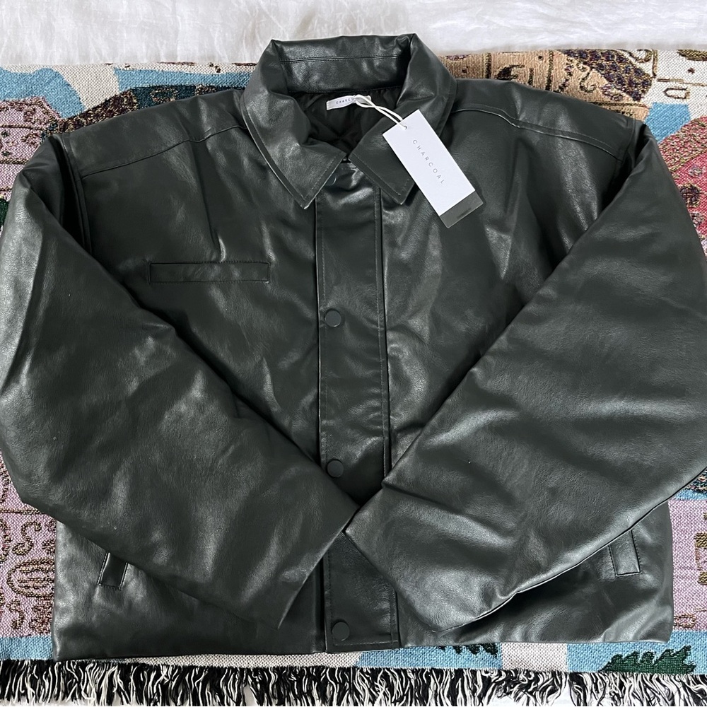 Charcoal Zeke Black Bomber Jacket